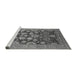 Sideview of Machine Washable Oriental Gray Industrial Rug, wshurb3211gry