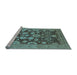 Sideview of Machine Washable Oriental Light Blue Industrial Rug, wshurb3211lblu