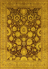 Oriental Yellow Industrial Rug, urb3211yw