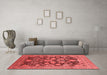 Industrial Red Washable Rugs