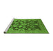 Sideview of Machine Washable Oriental Green Industrial Area Rugs, wshurb3211grn