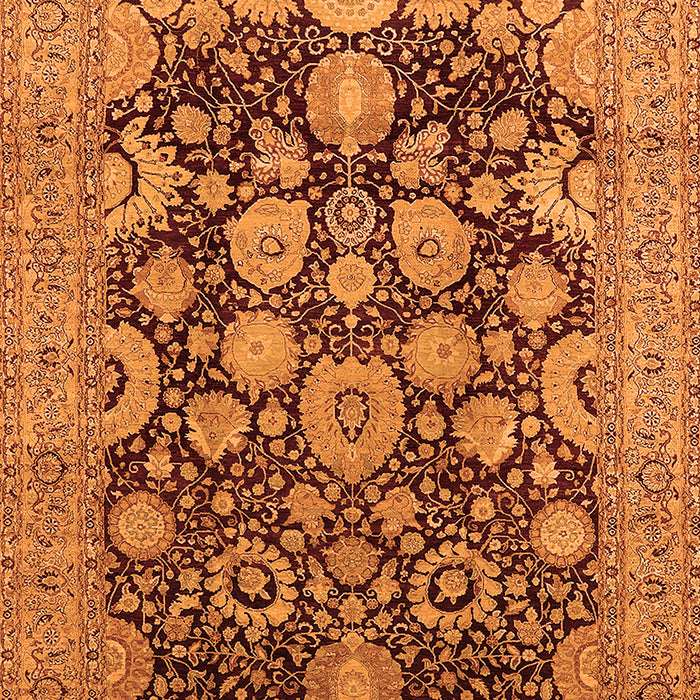 Oriental Orange Industrial Rug, urb3211org