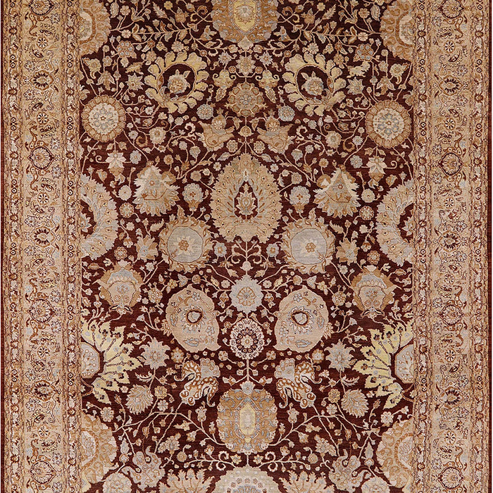 Mid-Century Modern Saffron Red Oriental Rug, urb3211