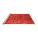 Sideview of Machine Washable Oriental Orange Industrial Area Rugs, wshurb3212org