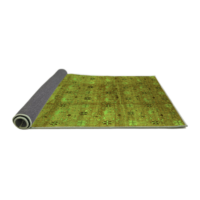 Sideview of Oriental Green Industrial Rug, urb3212grn