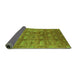 Sideview of Oriental Green Industrial Rug, urb3212grn