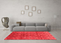 Machine Washable Oriental Red Industrial Rug, wshurb3212red