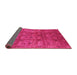 Sideview of Oriental Pink Industrial Rug, urb3212pnk