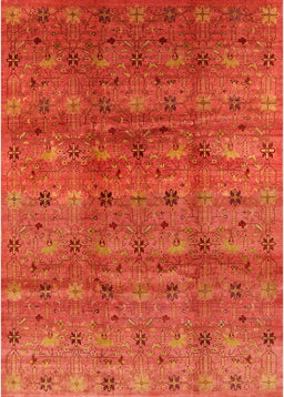 Mid-Century Modern Red Oriental Rug, urb3212