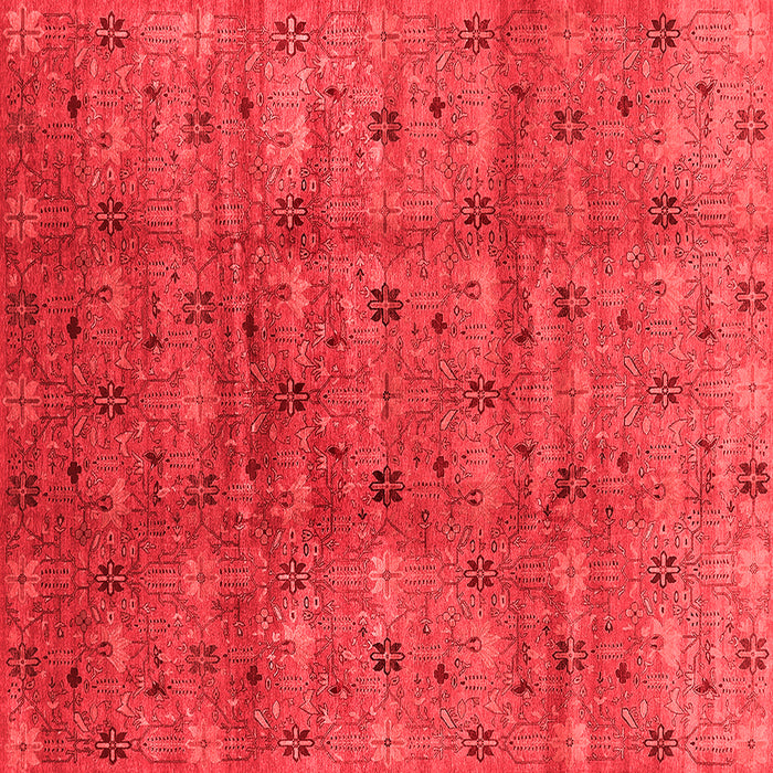 Machine Washable Oriental Red Industrial Rug, wshurb3212red
