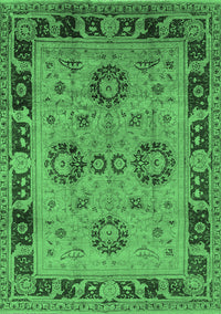 Oriental Emerald Green Industrial Rug, urb3213emgrn