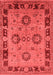 Oriental Red Industrial Area Rugs