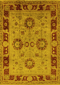 Oriental Yellow Industrial Rug, urb3213yw