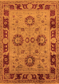 Oriental Orange Industrial Rug, urb3213org