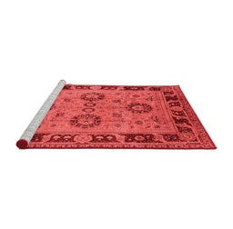 Industrial Red Washable Rugs