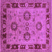 Square Oriental Purple Industrial Rug, urb3213pur