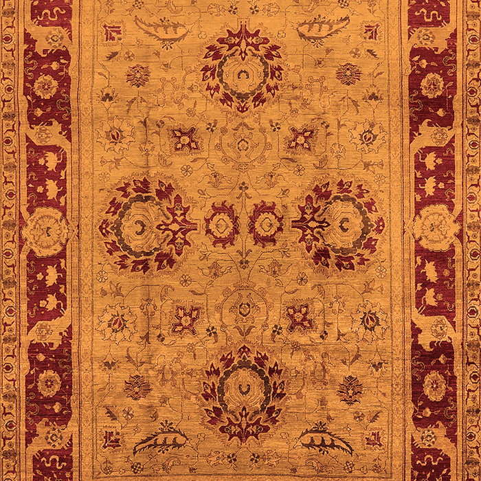 Machine Washable Oriental Orange Industrial Area Rugs, wshurb3213org