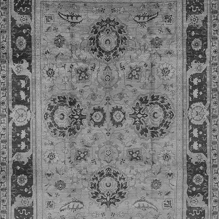 Machine Washable Oriental Gray Industrial Rug, wshurb3213gry