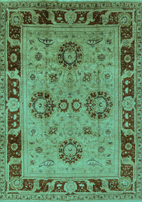 Oriental Turquoise Industrial Rug, urb3213turq