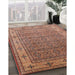 Machine Washable Industrial Modern Fire Brick Red Rug in a Family Room, wshurb3214