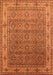 Machine Washable Oriental Orange Industrial Area Rugs, wshurb3214org