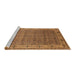 Sideview of Machine Washable Oriental Brown Industrial Rug, wshurb3214brn