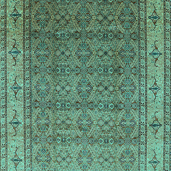 Oriental Turquoise Industrial Rug, urb3214turq