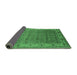 Sideview of Oriental Emerald Green Industrial Rug, urb3214emgrn