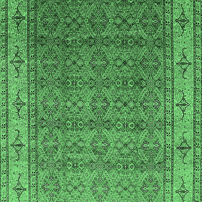 Oriental Emerald Green Industrial Rug, urb3214emgrn