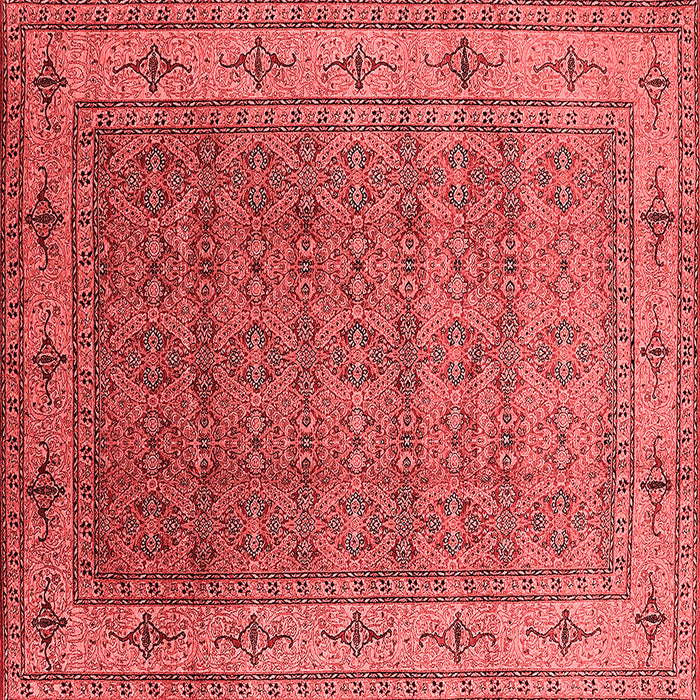 Machine Washable Oriental Red Industrial Rug, wshurb3214red