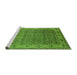 Sideview of Machine Washable Oriental Green Industrial Area Rugs, wshurb3214grn