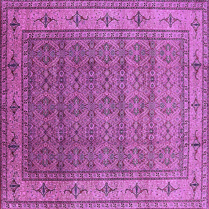 Square Oriental Purple Industrial Rug, urb3214pur