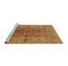 Sideview of Machine Washable Industrial Modern Mahogany Brown Rug, wshurb3215