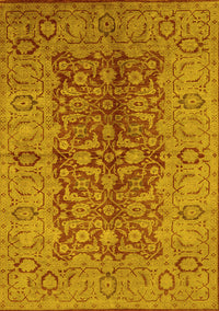 Oriental Yellow Industrial Rug, urb3215yw