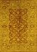 Oriental Yellow Industrial Rug, urb3215yw