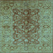 Square Oriental Light Blue Industrial Rug, urb3215lblu