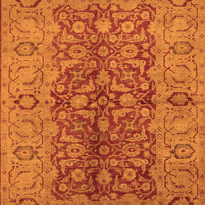Machine Washable Oriental Orange Industrial Area Rugs, wshurb3215org