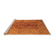 Sideview of Machine Washable Oriental Orange Industrial Area Rugs, wshurb3215org