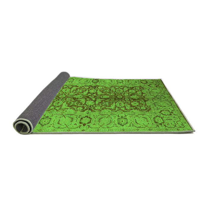 Sideview of Oriental Green Industrial Rug, urb3215grn