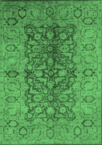 Oriental Emerald Green Industrial Rug, urb3215emgrn