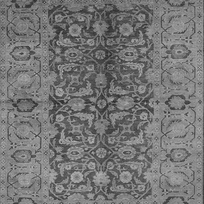 Machine Washable Oriental Gray Industrial Rug, wshurb3215gry