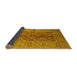 Sideview of Oriental Yellow Industrial Rug, urb3215yw