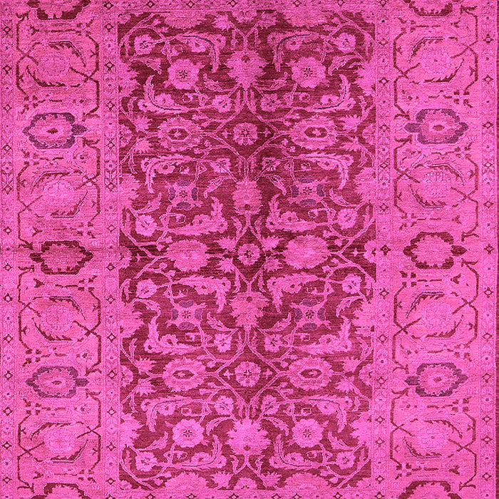 Machine Washable Oriental Pink Industrial Rug, wshurb3215pnk