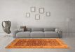 Machine Washable Oriental Orange Industrial Area Rugs in a Living Room, wshurb3216org