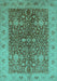 Oriental Turquoise Industrial Rug, urb3216turq