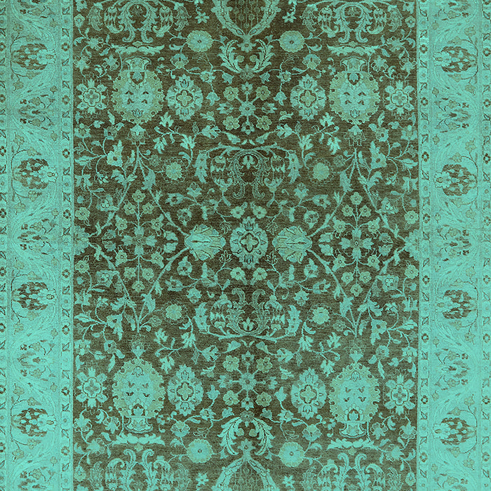 Oriental Turquoise Industrial Rug, urb3216turq