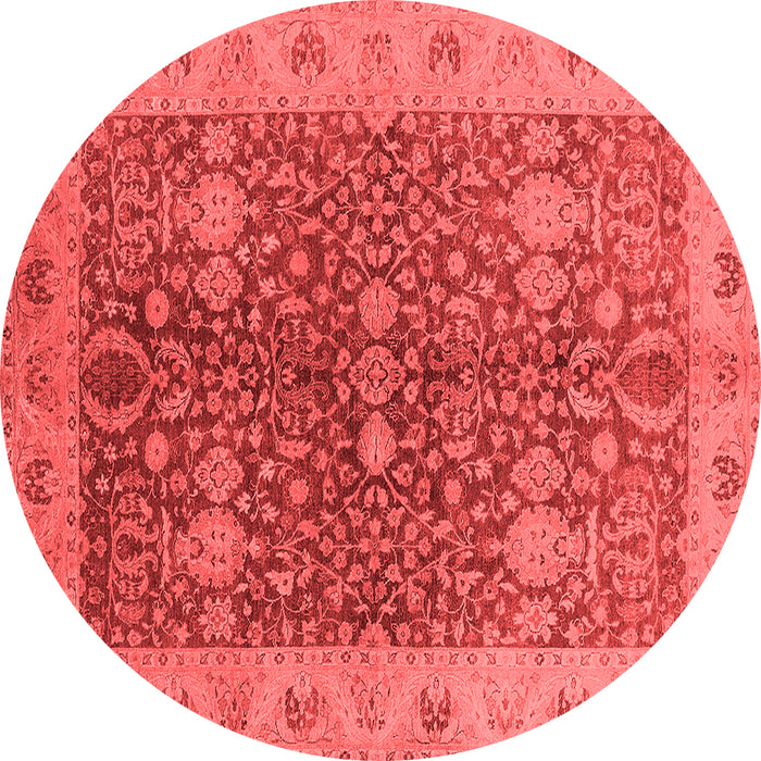 Machine Washable Oriental Red Industrial Rug, wshurb3216red