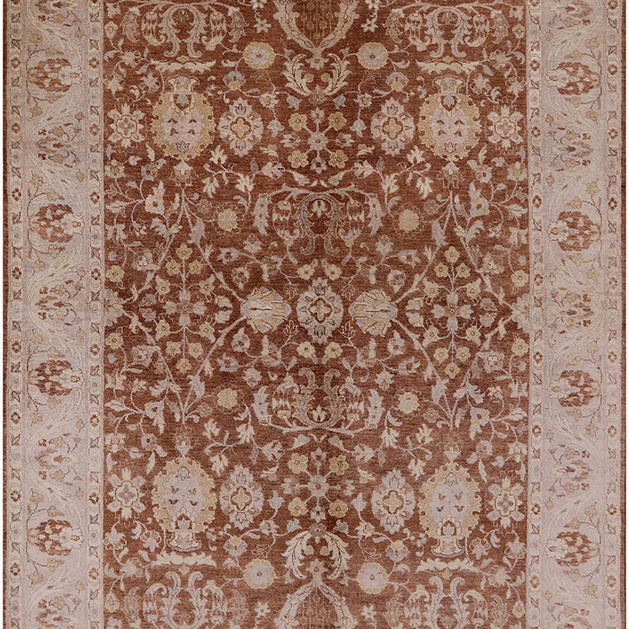 Mid-Century Modern Chestnut Red Oriental Rug, urb3216