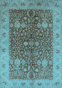 Oriental Light Blue Industrial Rug, urb3216lblu