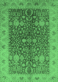 Oriental Emerald Green Industrial Rug, urb3216emgrn